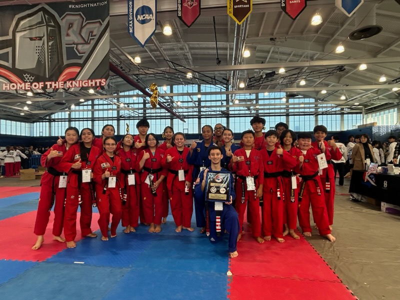 Athletes competing in tournaments